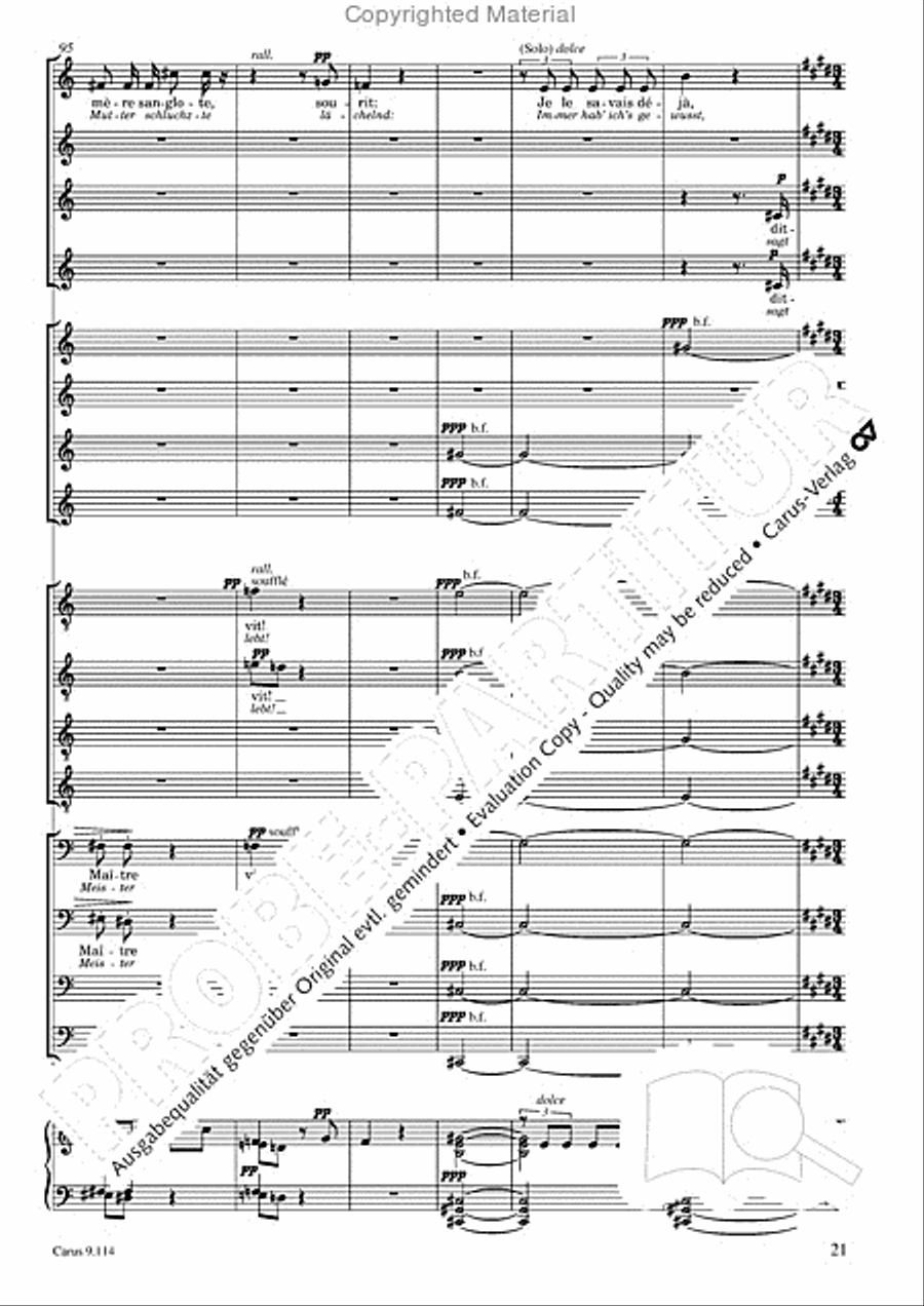 Trois Fragments de son Trois Fragments de son Choir scores gallery preview page 22