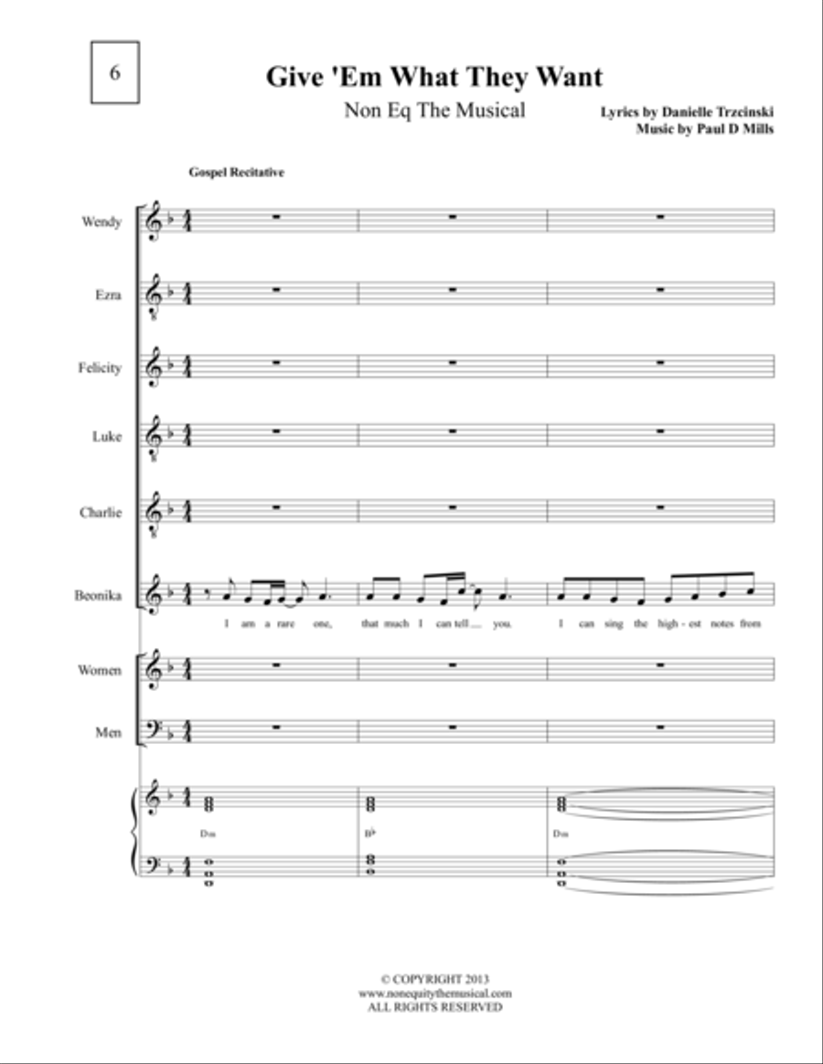 Give 'Em What They Want Small Ensemble scores gallery preview page 1