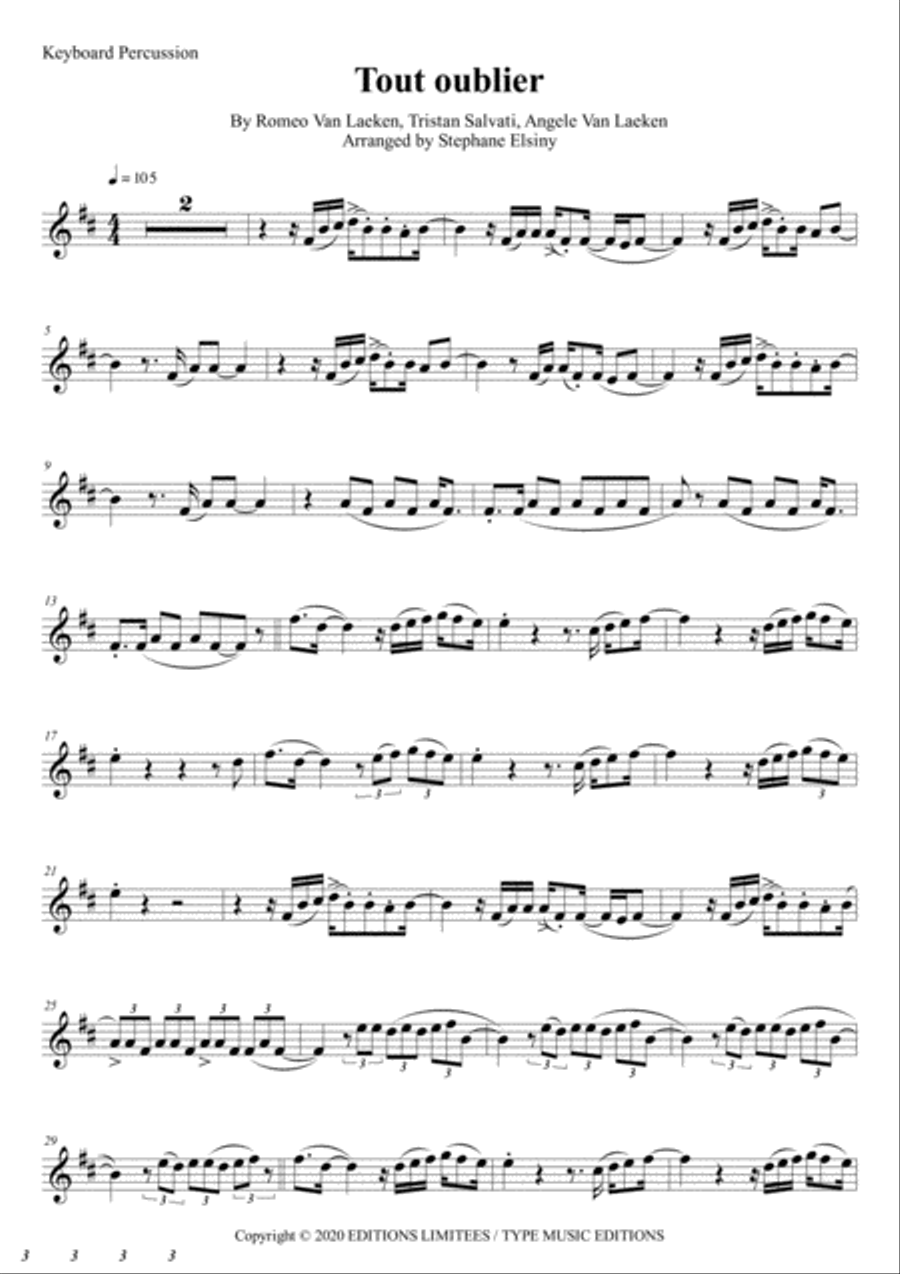 Angeles Percussion Ensemble scores gallery preview page 1