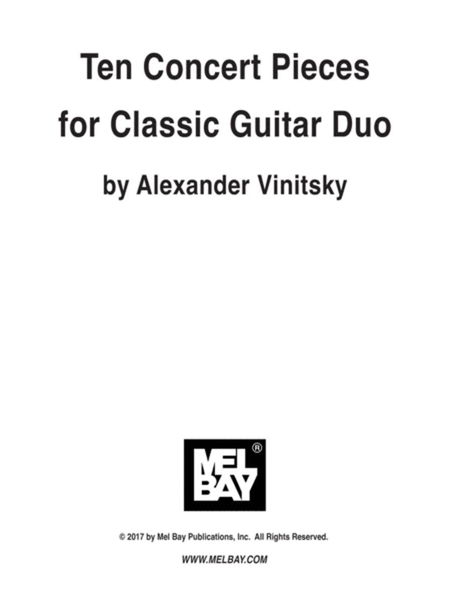 Ten Concert Pieces for Classic Guitar Duo