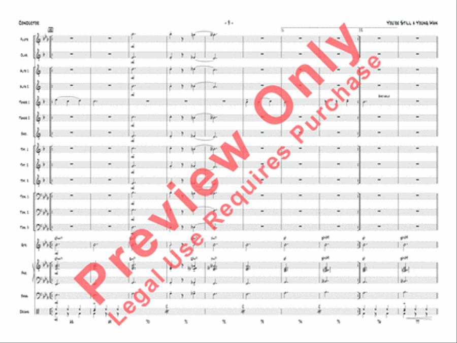 You're Still a Young Man Jazz Ensemble scores gallery preview page 10