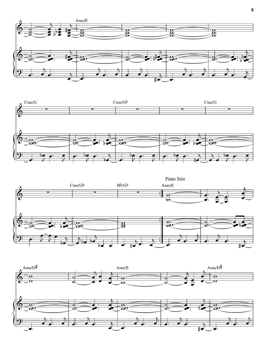 Winter Sun Winter Sun Piano, Vocal scores gallery preview page 5