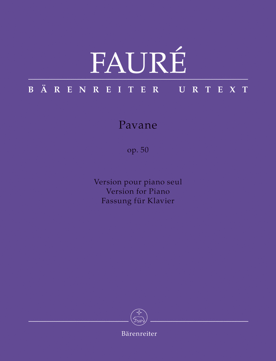 Pavane for Piano, op. 50 Piano Solo scores gallery preview page 1