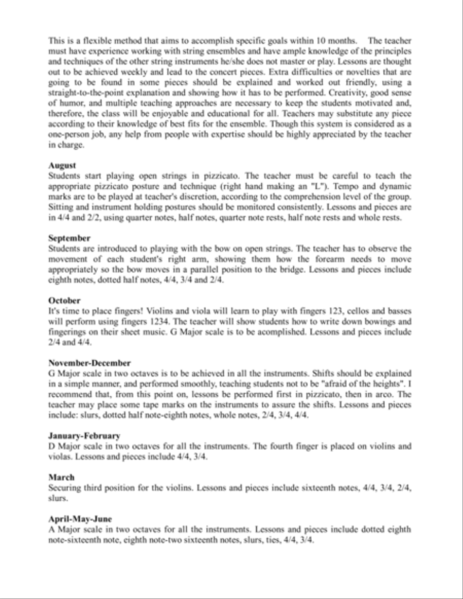 30 Progressive Exercises for Beginning String Orchestra. CONCERT PIECES ONLY. Teacher's book & parts String Orchestra scores gallery preview page 4