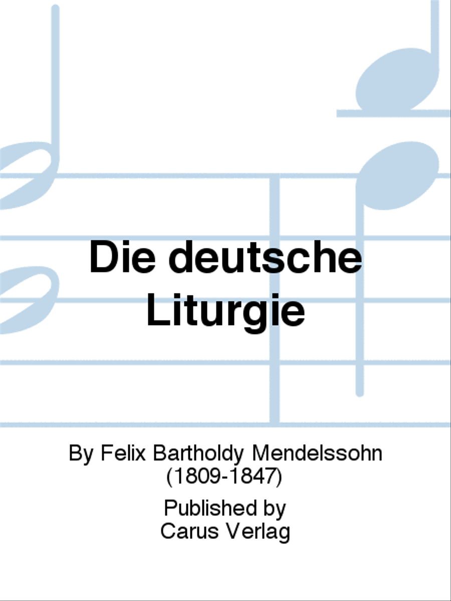 Die deutsche Liturgie Choir scores gallery preview page 1