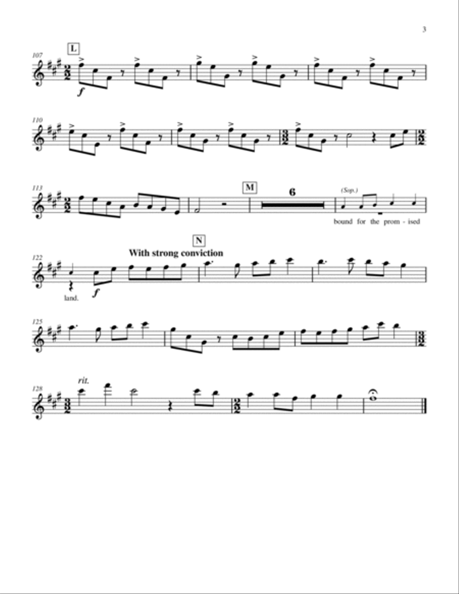 The Promised Land Choir scores gallery preview page 3