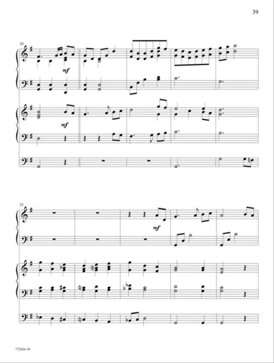Hymns and Spiritual Songs Organ scores gallery preview page 19