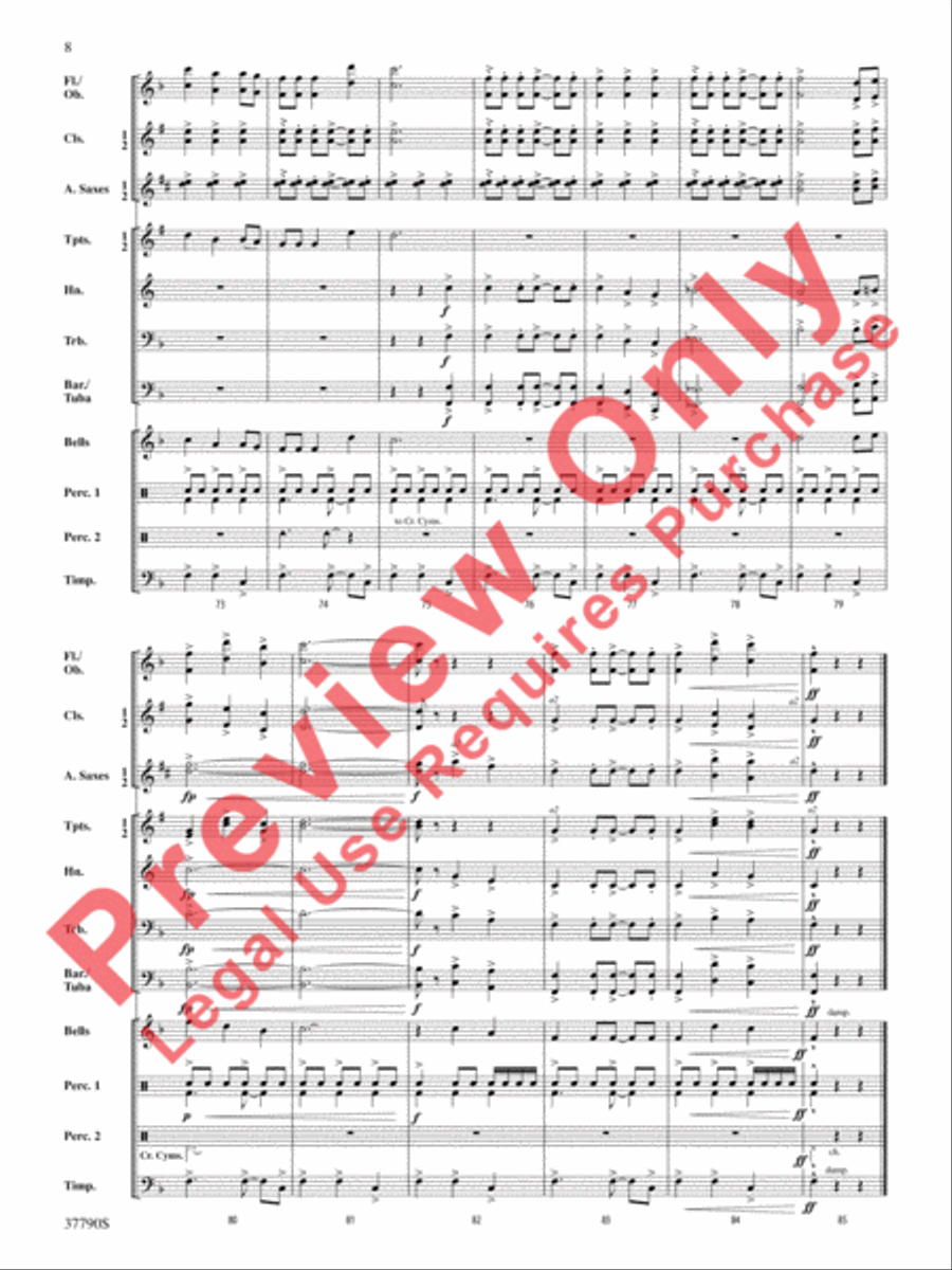 The Holly and the Ivy Concert Band scores gallery preview page 9