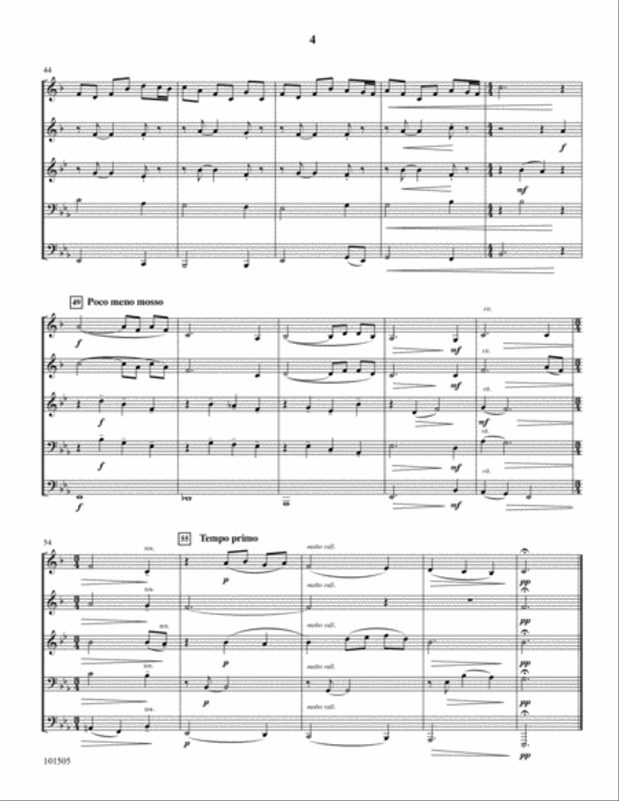 Amazing Grace Amazing Grace Brass Ensemble scores gallery preview page 4