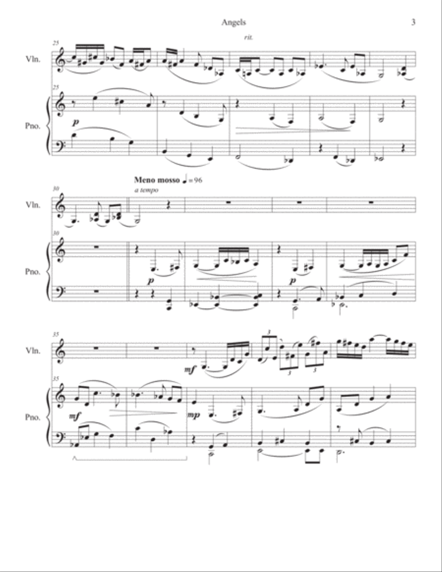 Angels Angels Violin Solo scores gallery preview page 4