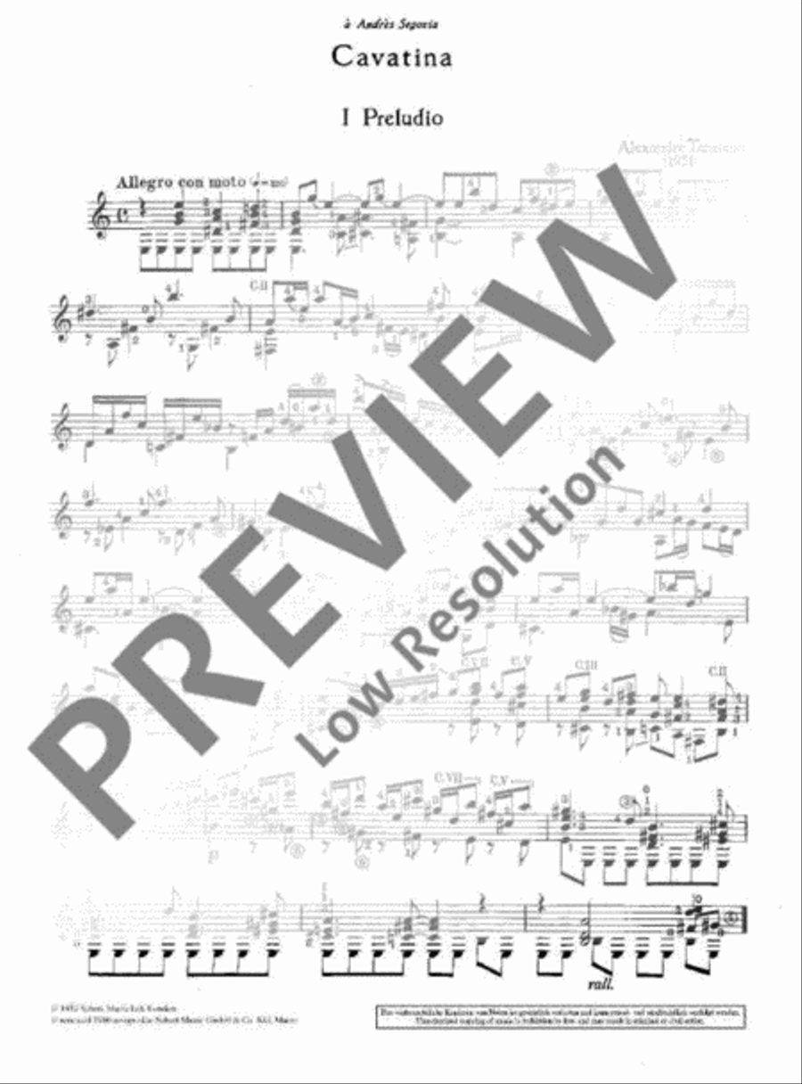Cavatina Classical Guitar scores gallery preview page 3