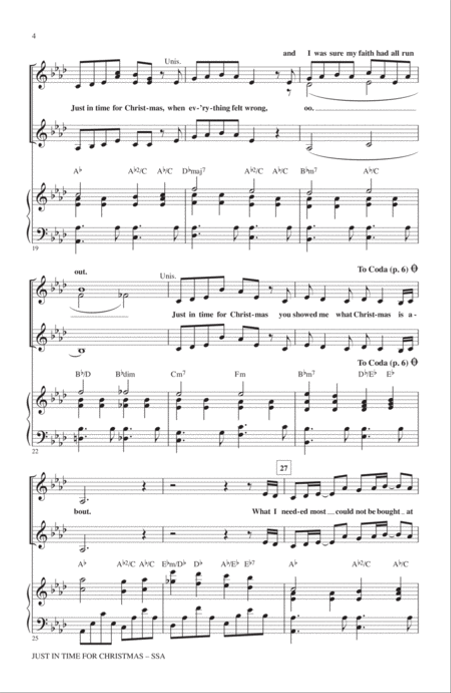 Just In Time For Christmas SSA scores gallery preview page 3