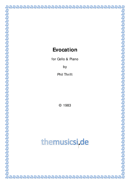 Evocation for Cello & Piano image number null