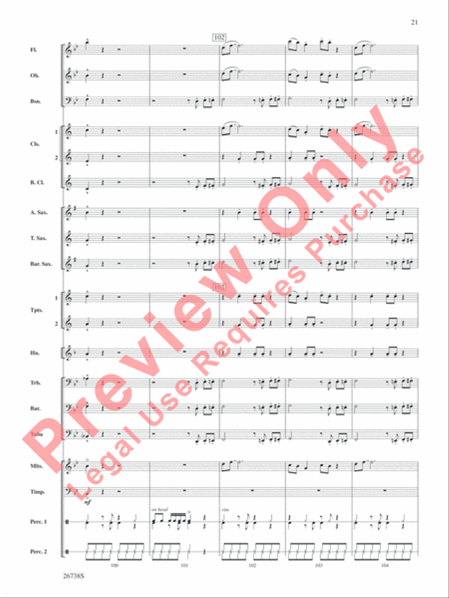 Superheroes R Us Concert Band scores gallery preview page 22