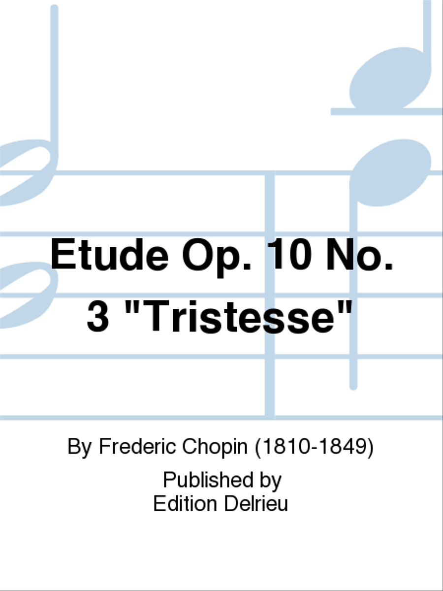 Etude Op. 10 No. 3 Tristesse Piano Method scores gallery preview page 1