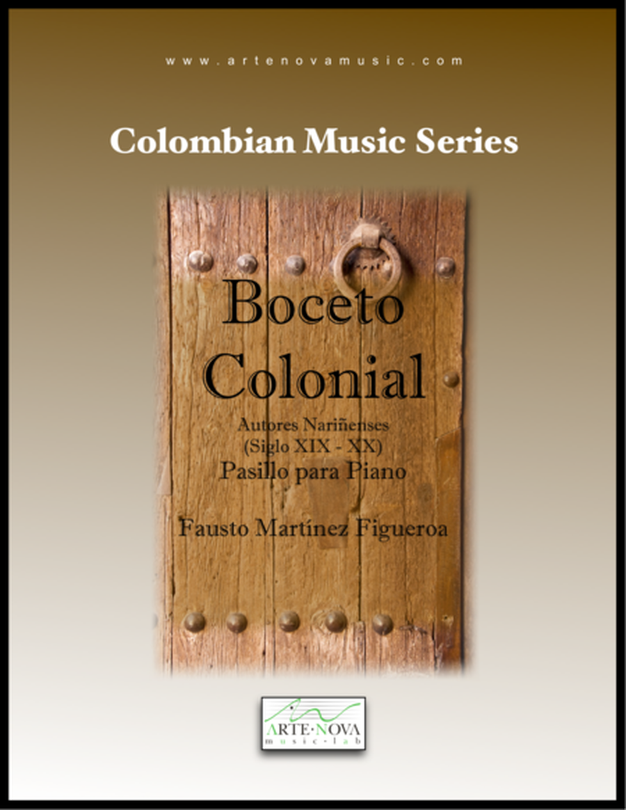 Boceto Colonial. Pasillo para Piano image number null