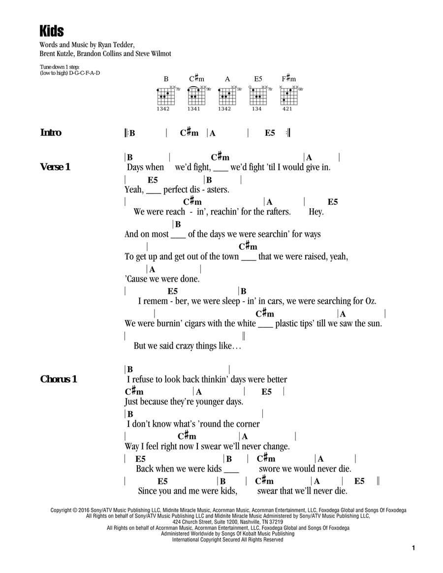 Kids Acoustic Guitar scores gallery preview page 1