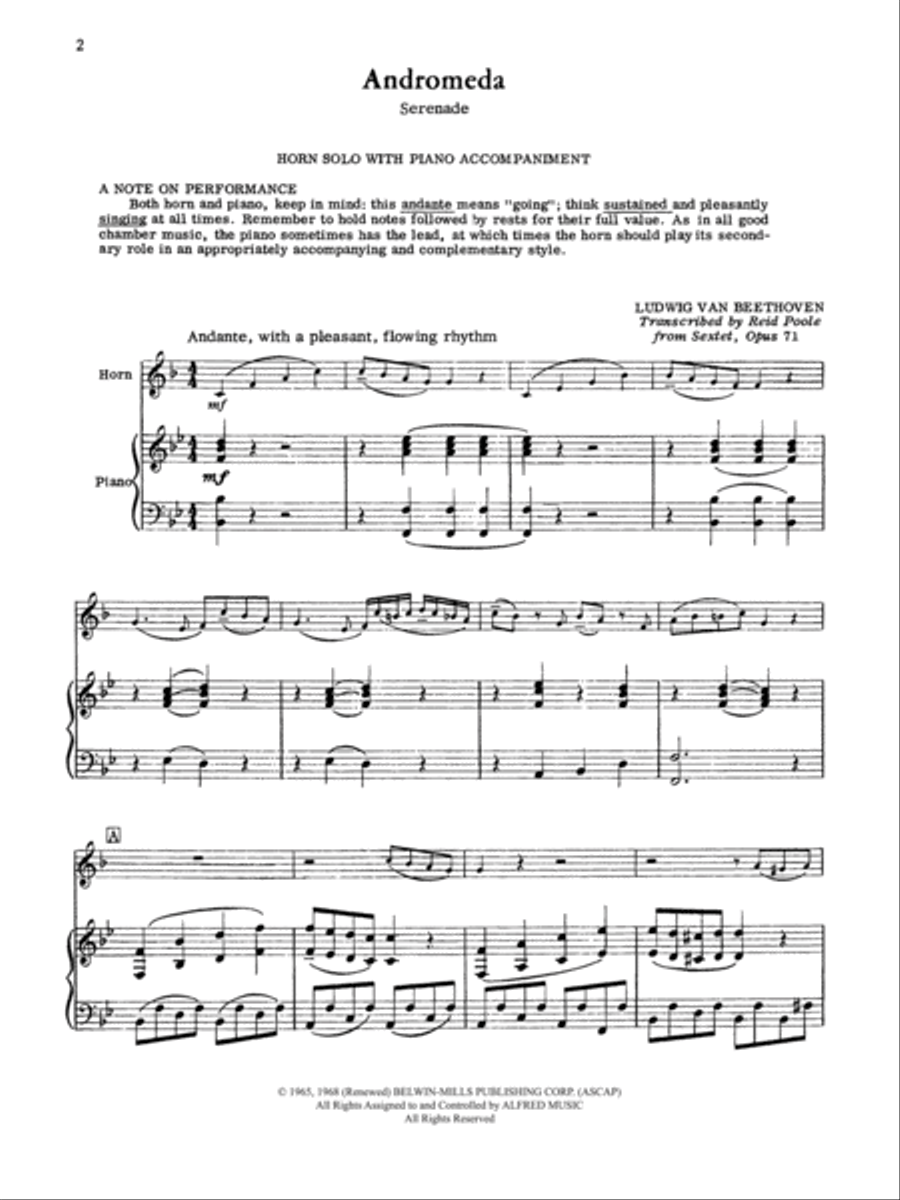 Andromeda (F & E-flat) Small Ensemble scores gallery preview page 2