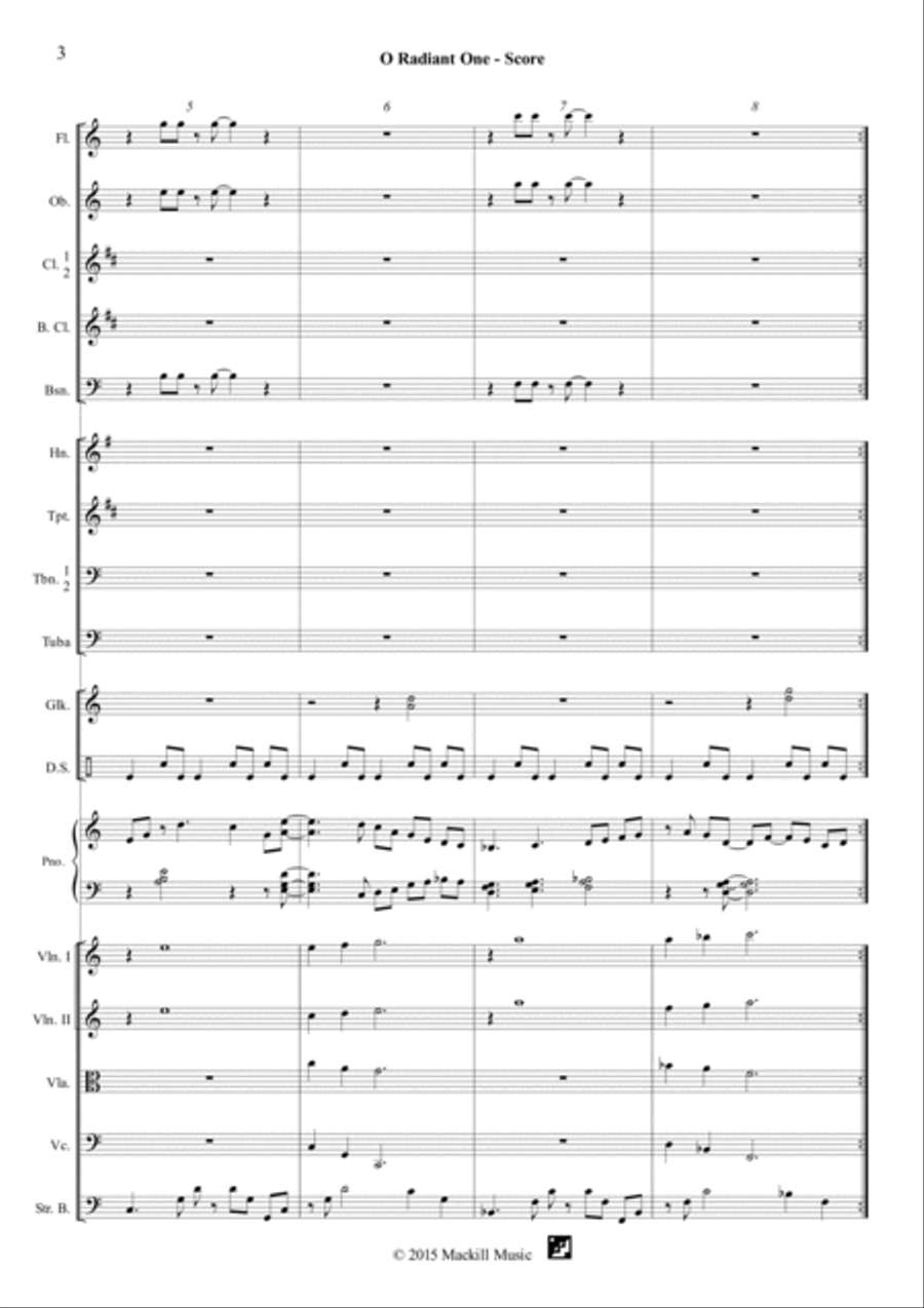O Radiant One O Radiant One Full Orchestra scores gallery preview page 3