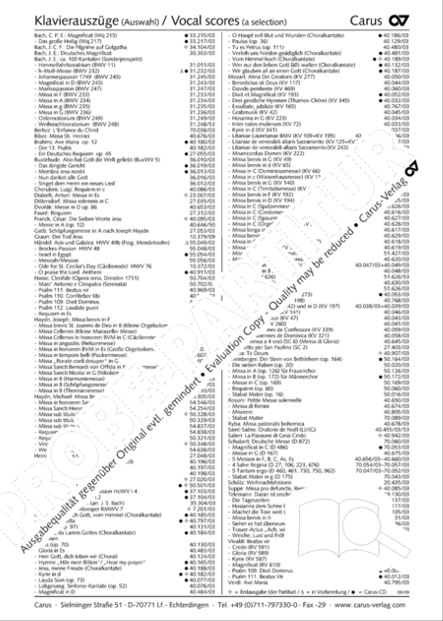 Requiem in C minor 4-Part scores gallery preview page 81
