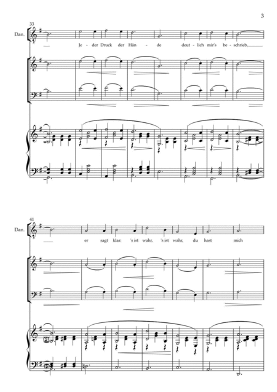 Lippen Schweigen (Merry Widow Waltz), for baritone/tenor, soprano & piano trio Piano Trio scores gallery preview page 3