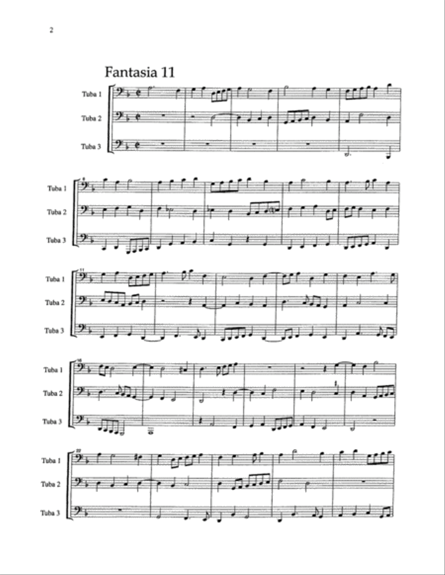 Fantasie a tre voci (fantasie for three instruments) Brass Trio scores gallery preview page 5