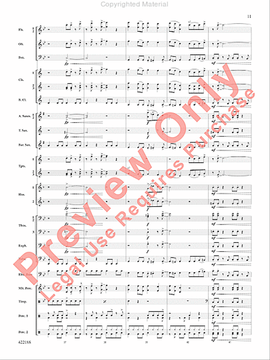 Tower of Power Greatest Hits Concert Band scores gallery preview page 10