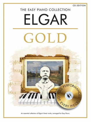 Book cover for Easy Piano Collection Elgar Gold Book/CD