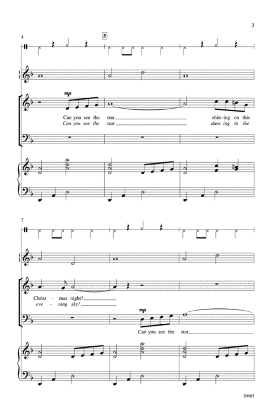 Can You See the Star? 3-Part scores gallery preview page 3