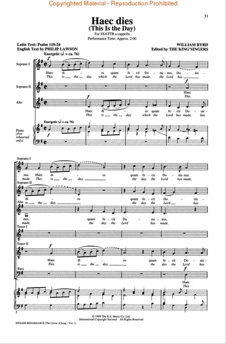 English Renaissance (Collection – The Colour of Song, Vol. 1) Divisi scores gallery preview page 4