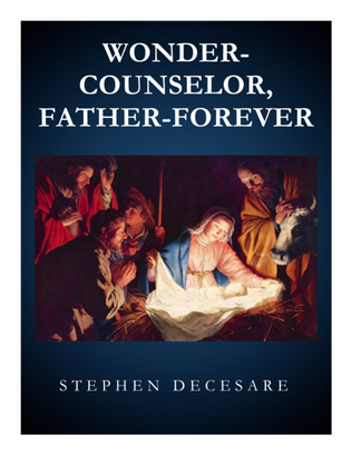 Book cover for Wonder-Counselor, Father-Forever (Vocal solo with SATB)