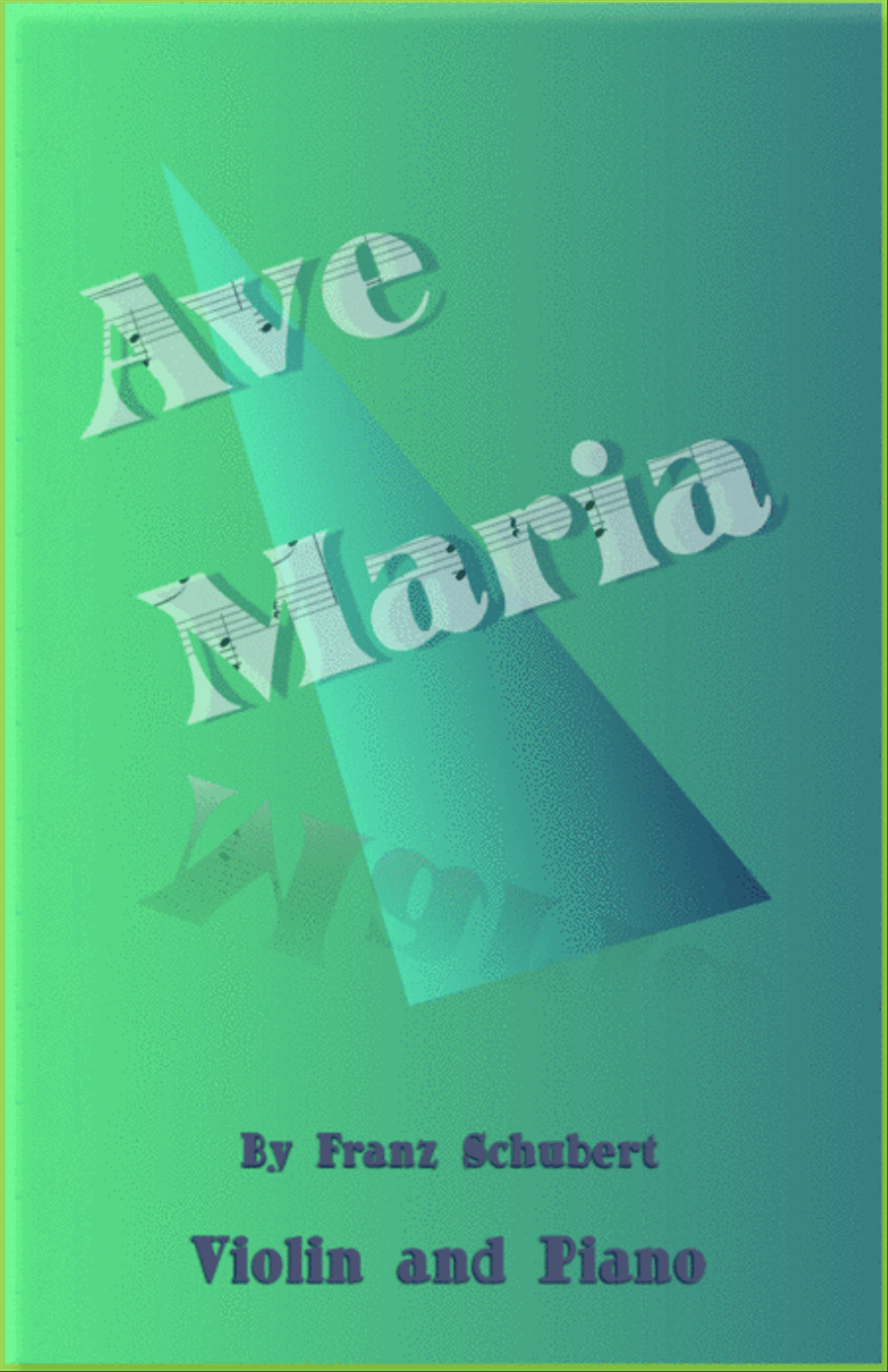 Ave Maria by Franz Schubert, for Violin and Piano Violin Solo scores gallery preview page 1