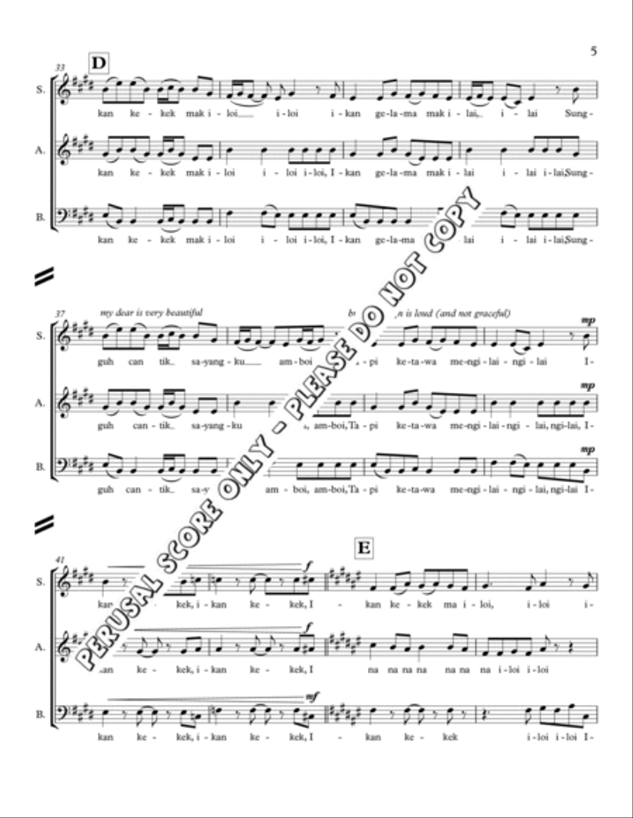 Ikan Kekek - Sab 3-Part scores gallery preview page 5