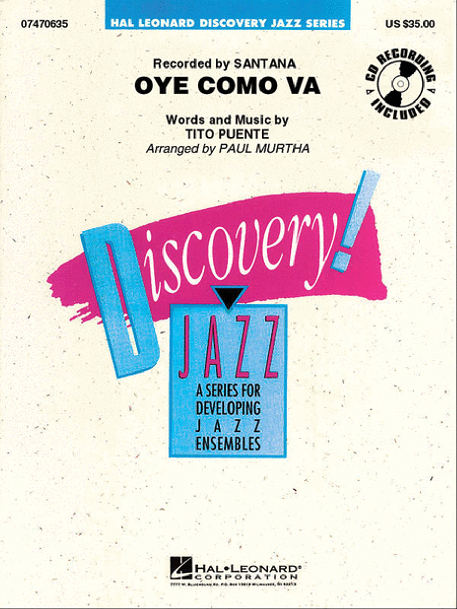 Oye Como Va Jazz Ensemble scores gallery preview page 1