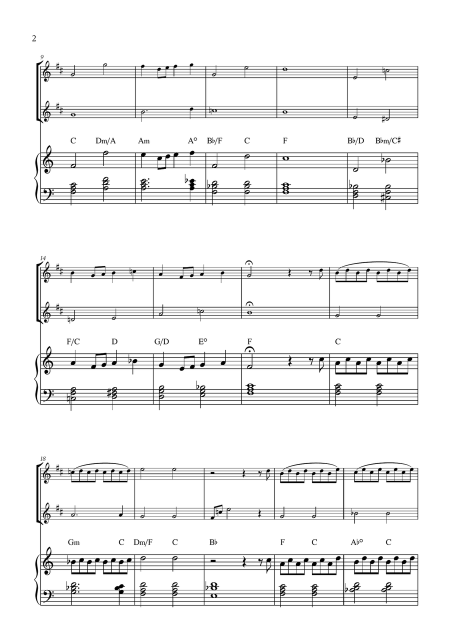 Over The Rainbow Over The Rainbow Clarinet Duet scores gallery preview page 2