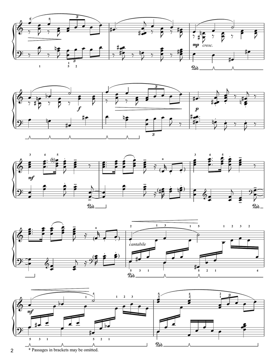 Piano Concerto In A Minor Easy Piano scores gallery preview page 2