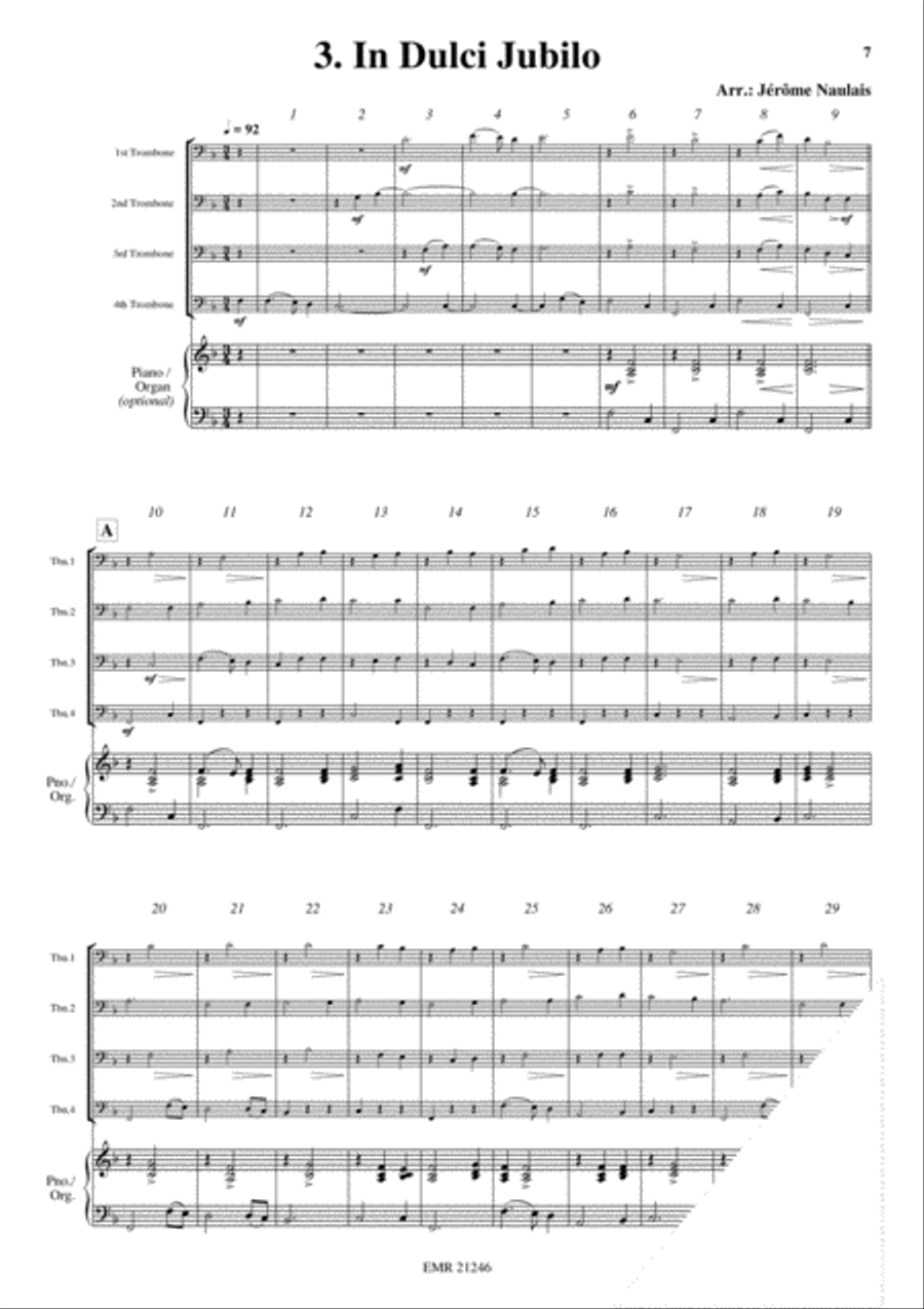 18 Christmas Songs Trombone Quartet scores gallery preview page 5
