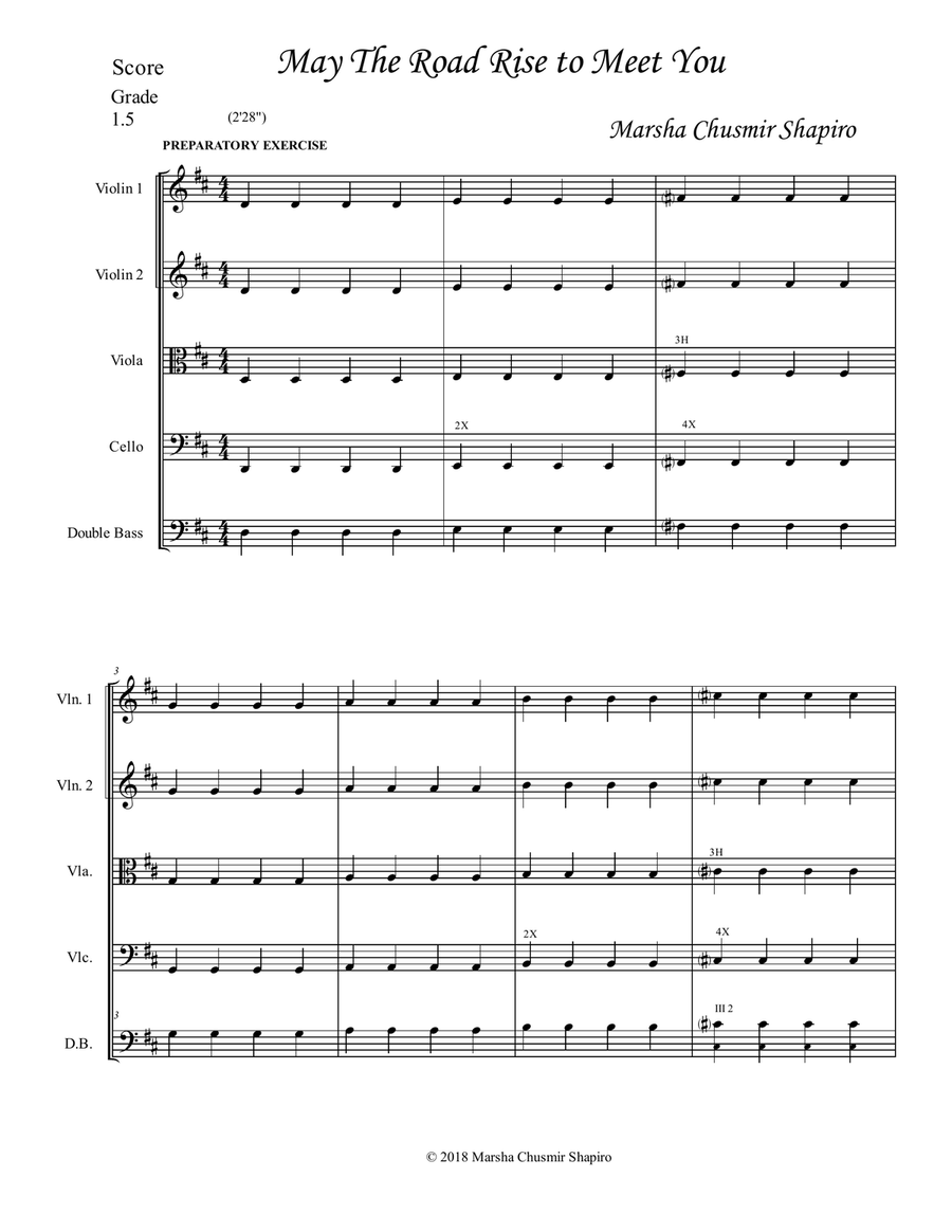 May the Road Rise Up to Meet You String Orchestra scores gallery preview page 2