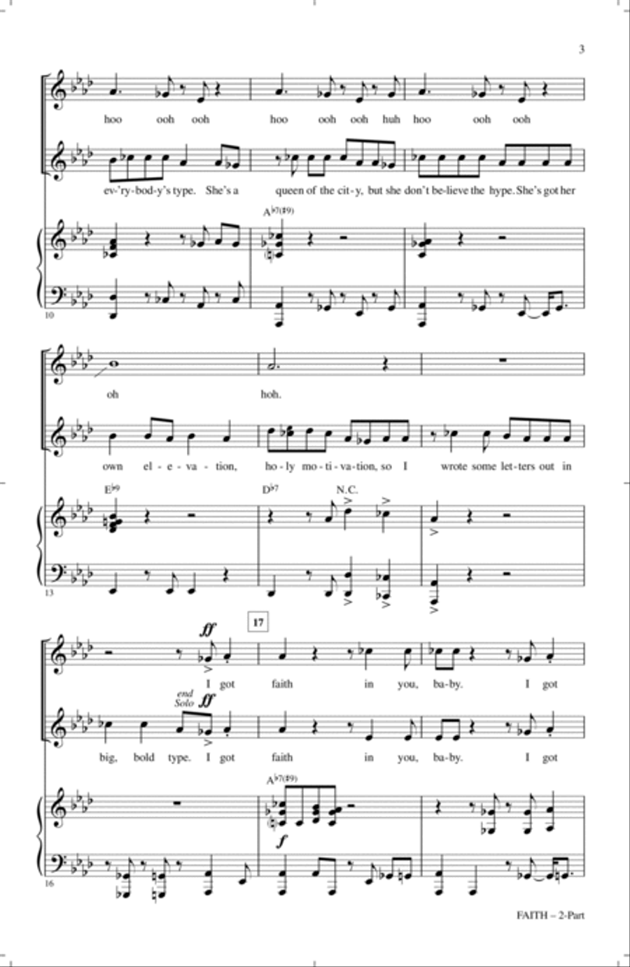Faith 2-Part scores gallery preview page 2
