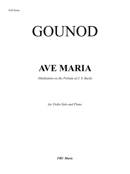 Ave Maria - Gounod (for Violoncello Solo and Piano) image number null