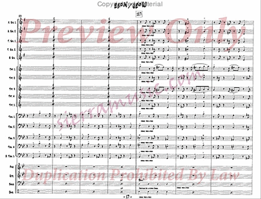 23 degrees N 82 degrees W Jazz Ensemble scores gallery preview page 18