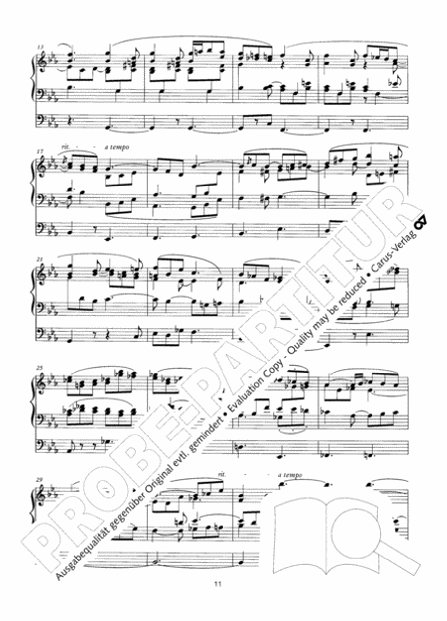 Zwolf Charakterstucke op. 156 Organ Solo scores gallery preview page 12