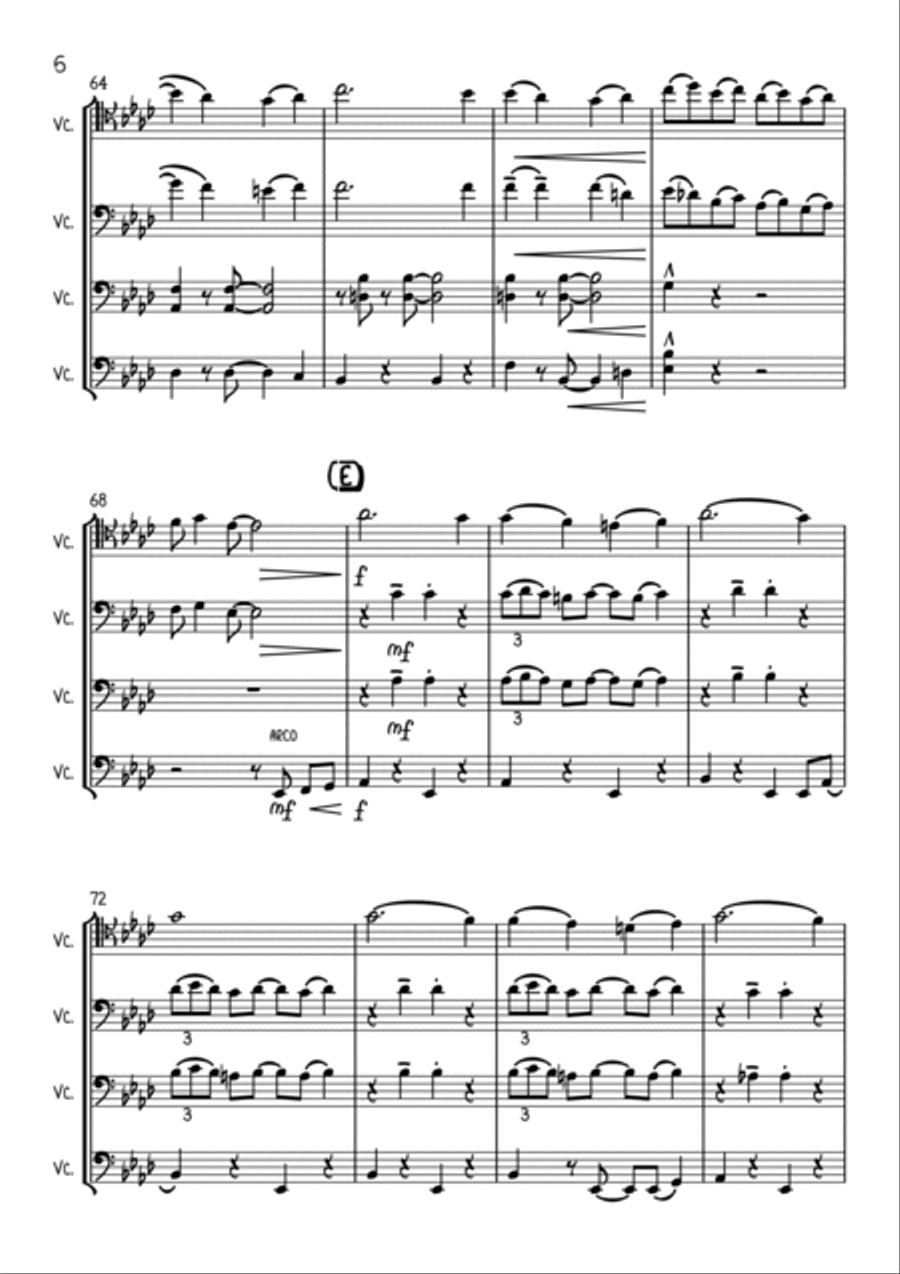 L-O-V-E String Quartet scores gallery preview page 6