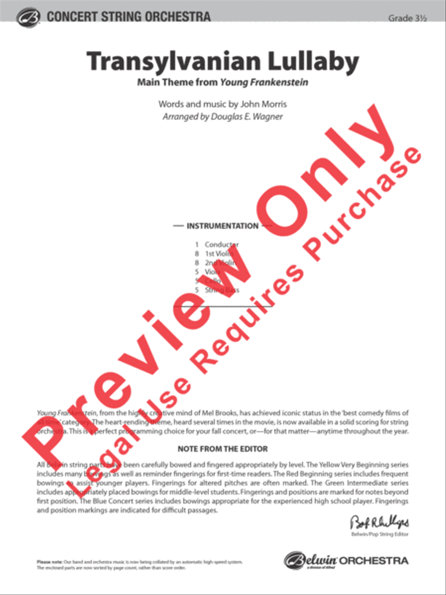 Transylvanian Lullaby Transylvanian Lullaby String Orchestra scores gallery preview page 2