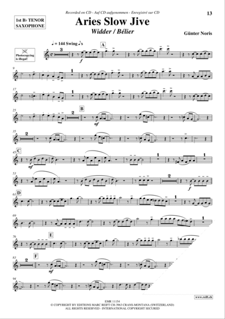 Play The 1st Tenor Sax With The Ballroom Dance Orchestra Vol. 1 Tenor Saxophone scores gallery preview page 10