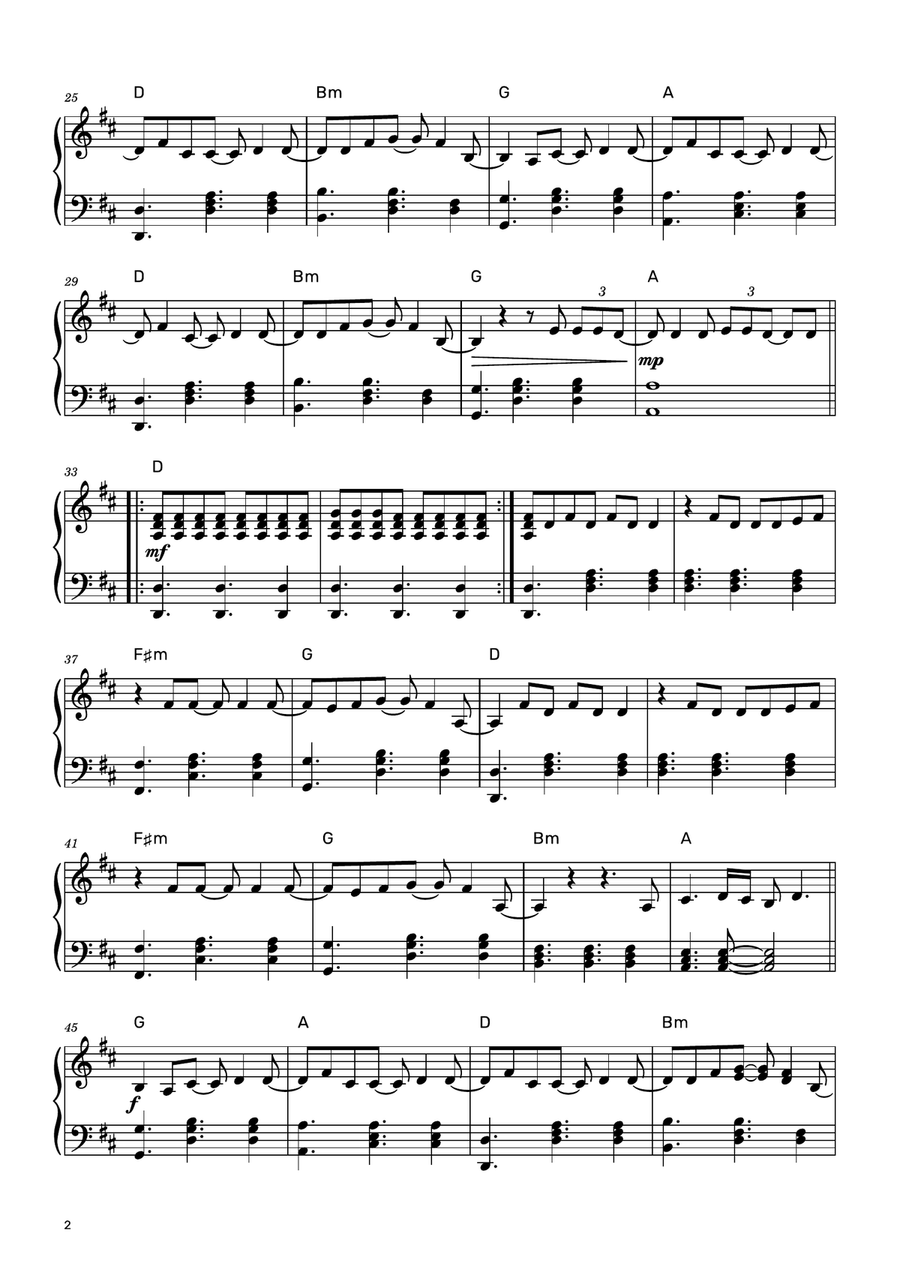 You're On Your Own, Kid Piano Solo scores gallery preview page 2