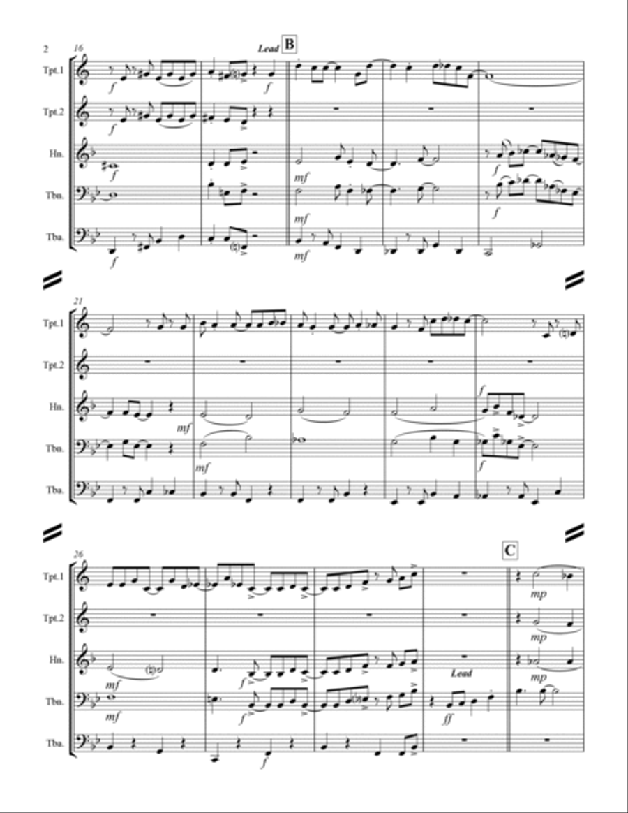 Come Fly With Me Horn scores gallery preview page 3