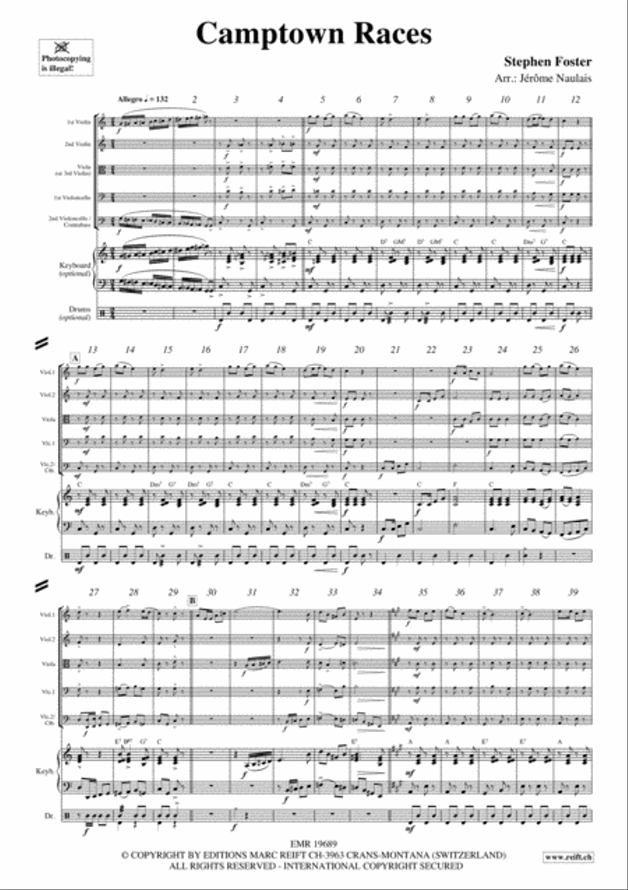 Camptown Races String Quintet scores gallery preview page 3