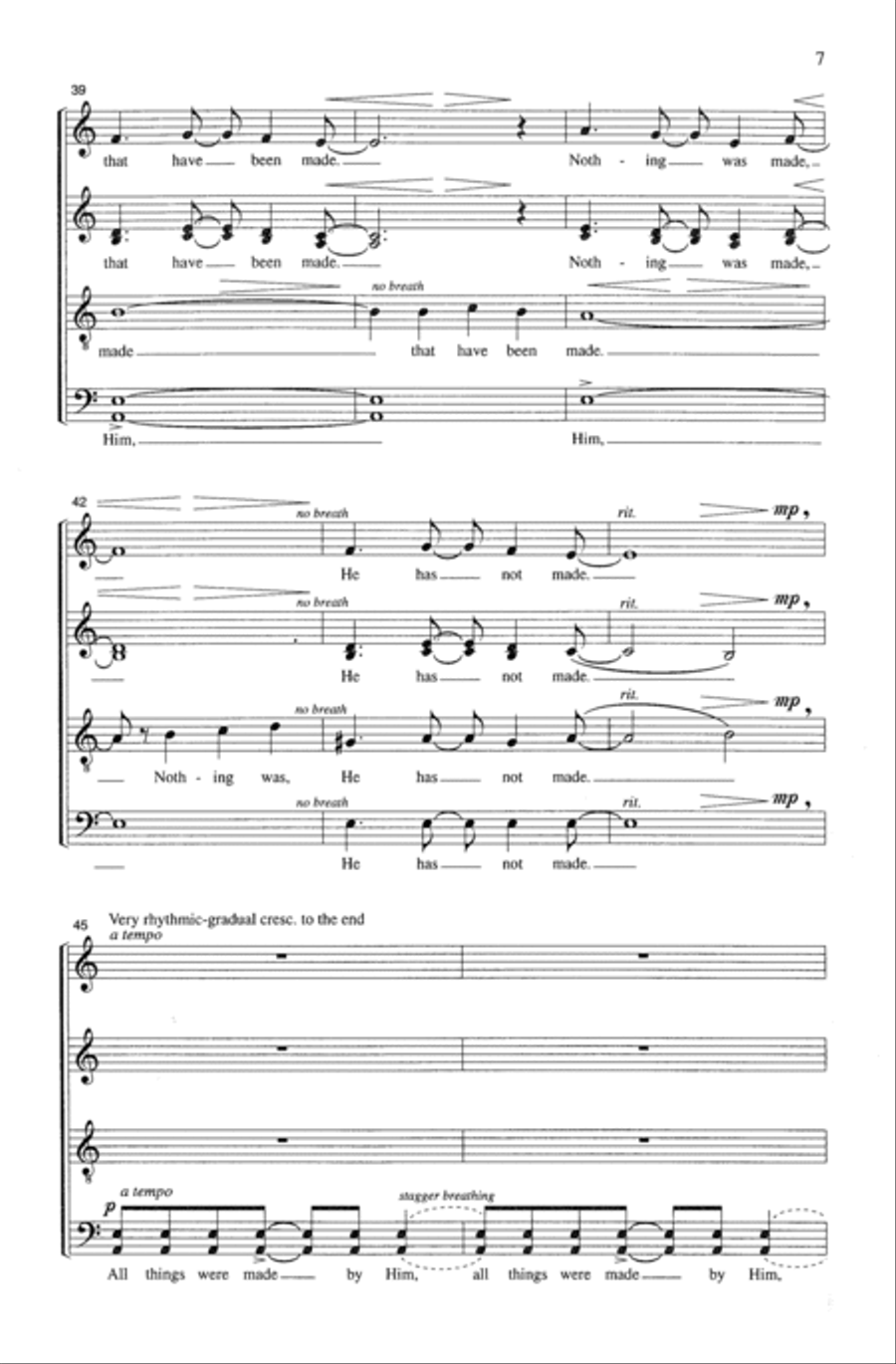 The Word Was God 4-Part scores gallery preview page 6