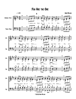 You Are the One - SATB standard notation